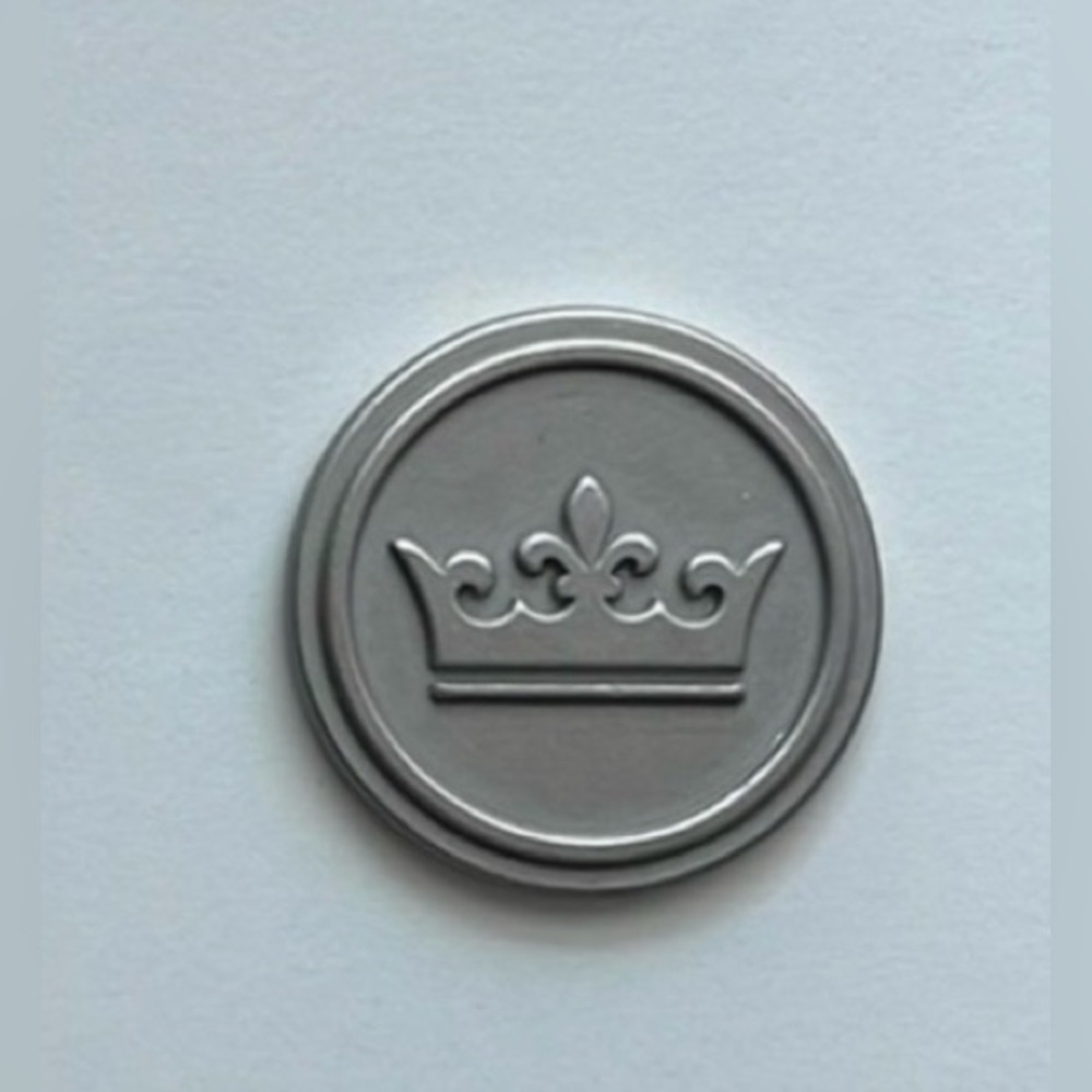 2 PETER MILLAR Crown Sport Golf BALL MARKERS - Pewter/Silver - NEW, Sealed - Picture 3 of 4